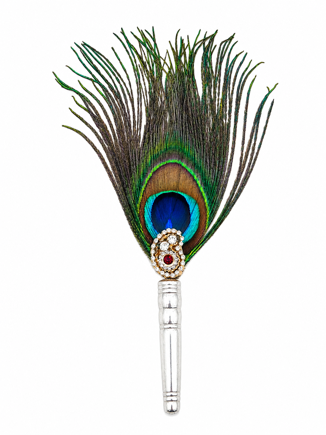 PEACOCK FEATHER STICK
