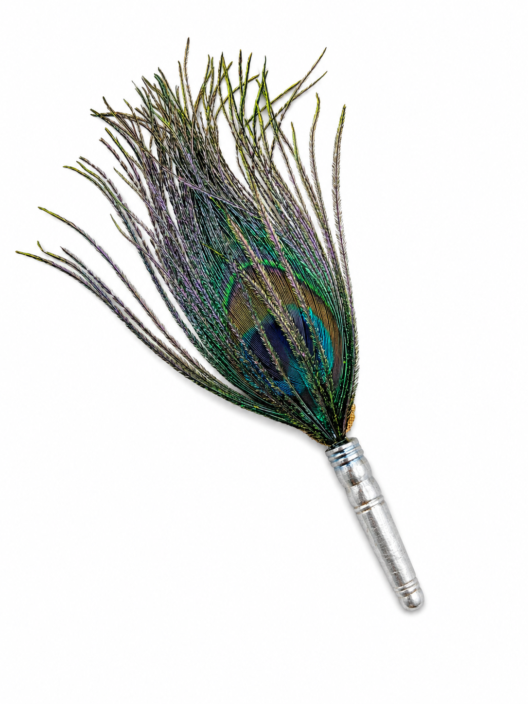 PEACOCK FEATHER STICK — alternate view