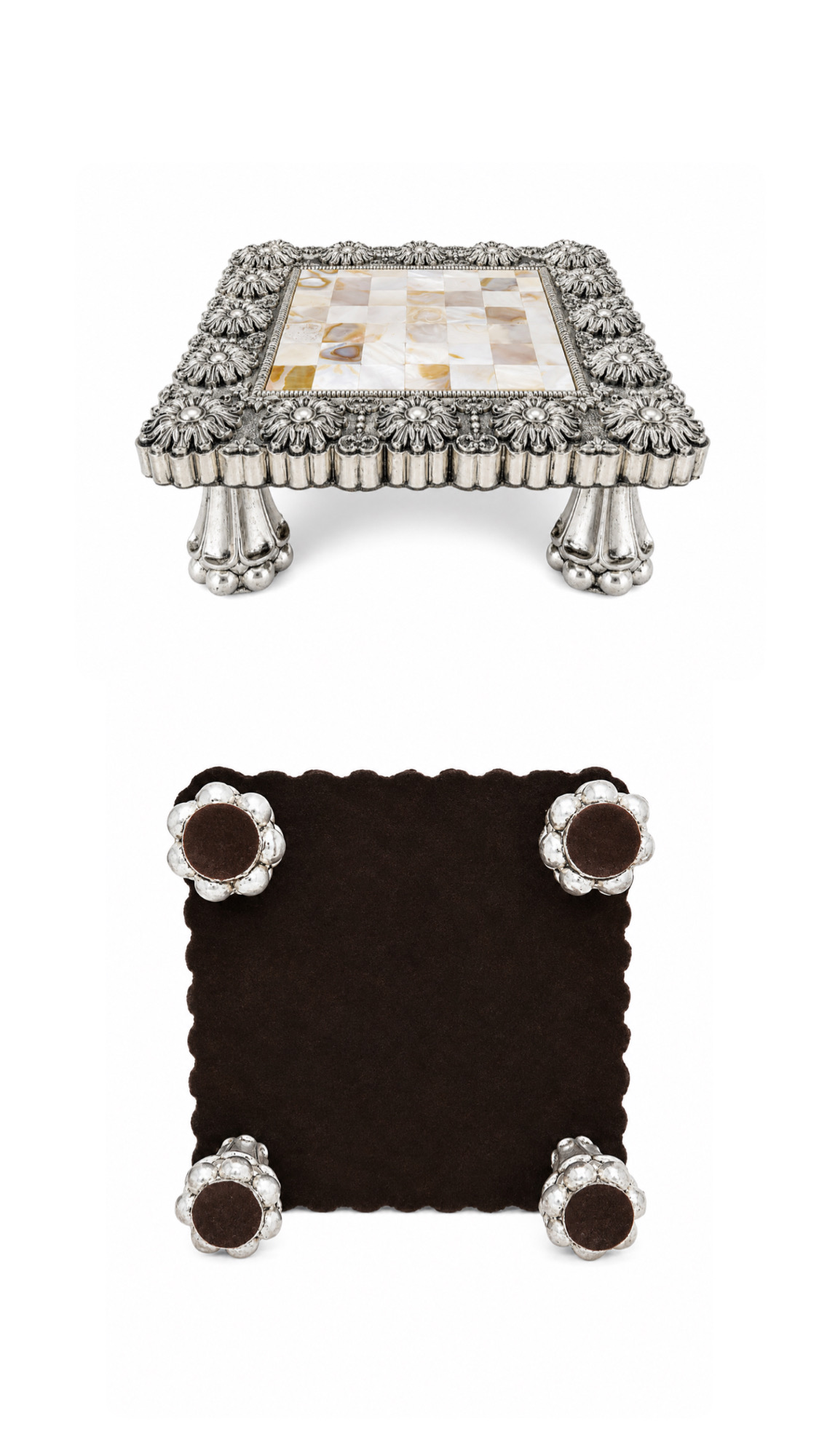 SQUARE MARBLE PEETAM — alternate view
