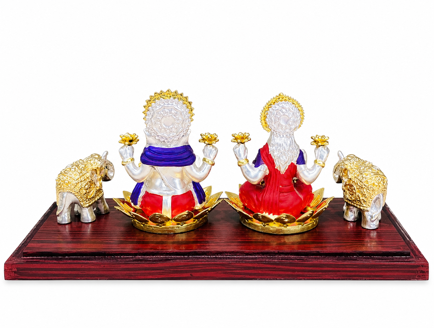 LAKSHMI GANESH WITH ELEPHANT (PAIR) — alternate view