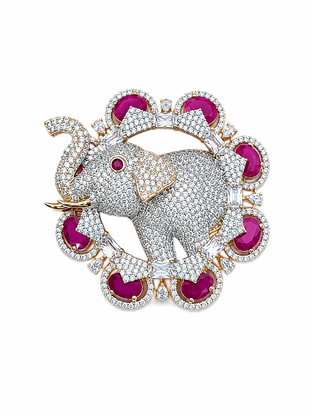 GP ELEPHANT WITH PINK STONE (MAGNETIC)