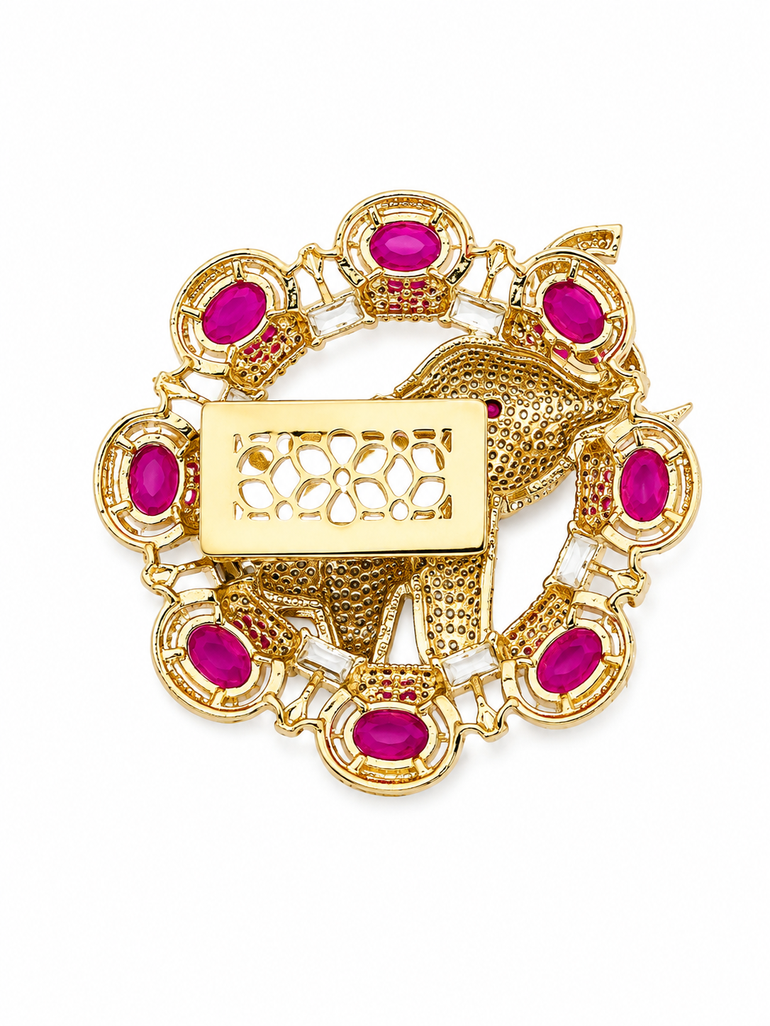 GP ELEPHANT WITH PINK STONE (MAGNETIC) — alternate view