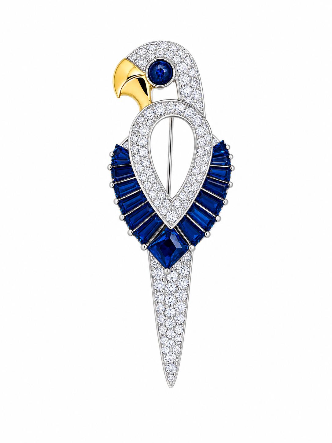 PARROT WITH BLUE STONE