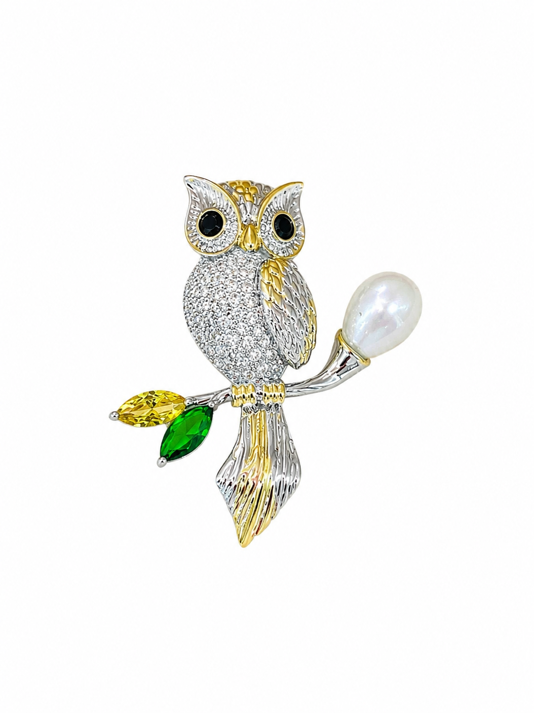 SILVER FINISH OWL